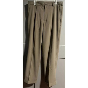 Nike Golf Mens Chino Pants Rolled Hem Brown 100% Polyester Size 36x32